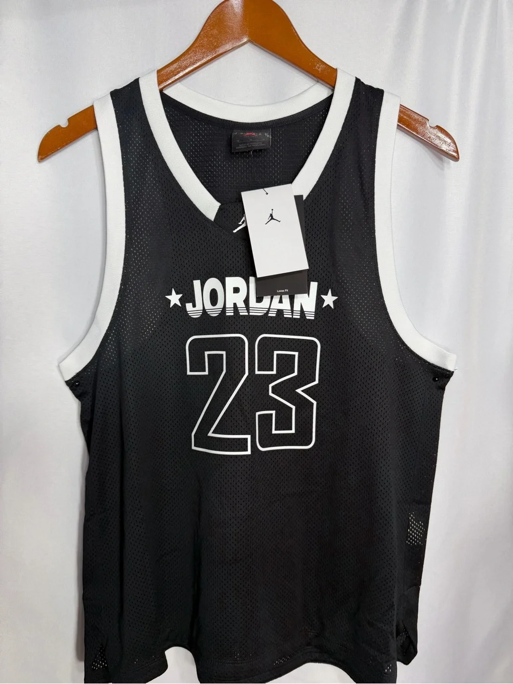 Jordan Black and White 23 Mesh women’s  Basketball Jersey size M